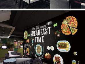 网红西餐厅壁画设计,艺术与美食的视觉盛宴